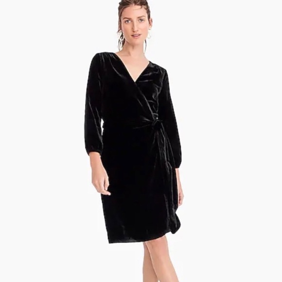 j crew velvet dress